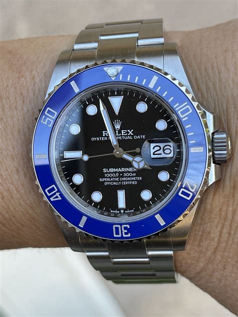 avis rolex submariner lunette bleue|rolex submariner blue bezel.